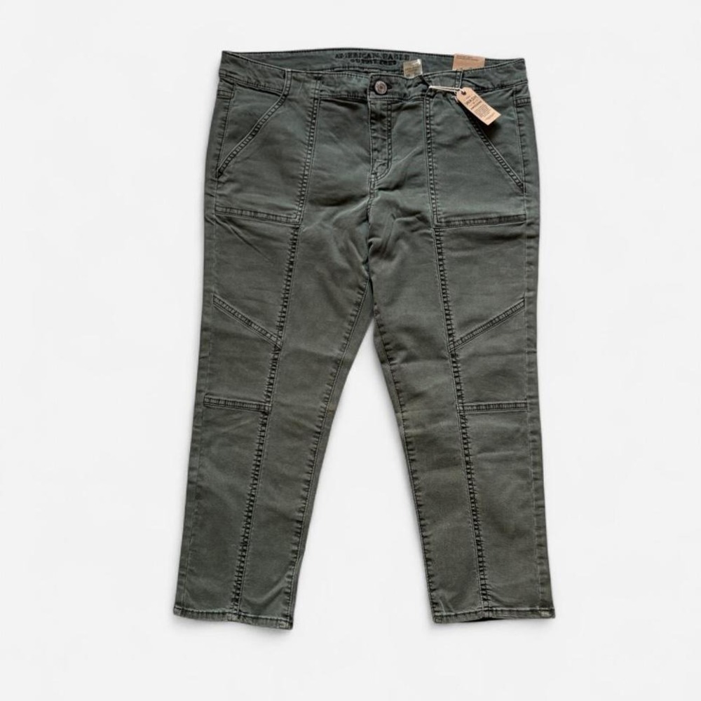 American Eagle Deadstock Capri Pants Cropped NWT Utility Jeggings Women 16